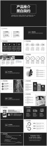 黑白简约ppt-创意新颖