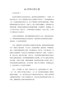 5s培训心得3篇-心得体会（005）