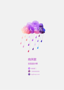 个人应届生求职简历带封面-求职简历（017）