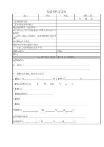 员工绩效考核表-人事相关（001）