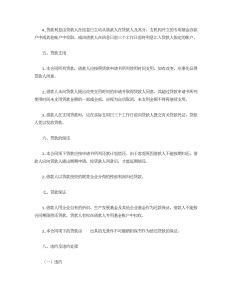 联营股本贷款合同-借款合同（013）